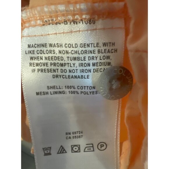 Columbia PFG Fishing Shirt Men’s XXL Peach Short Sleeve Hiking Vacation, Utility - Picture 6 of 10